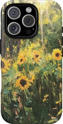 Produktbild von Sonnenblumen im Wald – Hülle Kompatibel mit iPhone 16 Pro