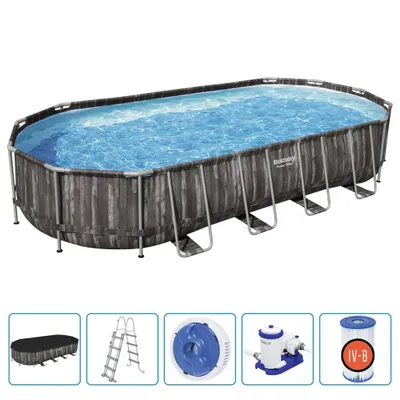 Image de Bestway Kit Piscine Ovale 7,32x3,66x1,22 m