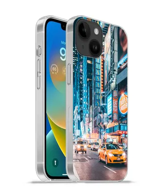 Produktbild von MuchoWow® Handyhülle Schutzhülle Hülle für Apple iPhone 14 - Softcase New York bei Nacht Silikon Softcase Handy Hülle - Mobiltelefonhülle