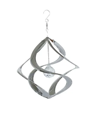 Produktbild von Deko Windspiel Hurrikan mit Kugel Edelstahl Rostfrei Windrad Wind Dancer 30 cm