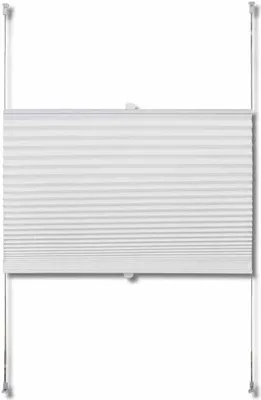 Produktbild von vidaXL Verdunklungsplissee 60×200 cm Weiß