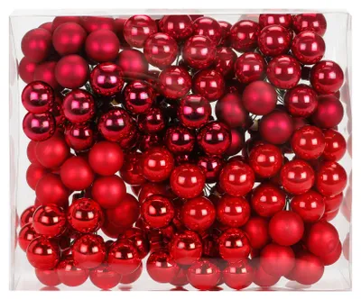Produktbild von Spiegelbeeren Glas 2,5cm, 144 Stück, Farbe:Ruby Red ( bordeaux - rot )
