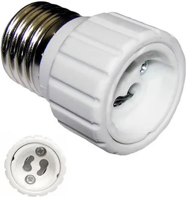 Produktbild von Sockeladapter für Leuchtmittel Adapter E27 E14 GU10  jede Kombination  E27 - GU10