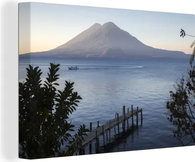 Obrázek produktu pro OneMillionCanvasses® - Obraz na plátně - 140x90 cm, Více - Slunce - Hory, Nástěnné umění tisk nástěnné dekorace - Fotografie na plátně - Obraz na dřevěném rámu