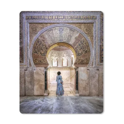 Produktbild von MuchoWow® Mauspad Mousepad Marmor - Gebäude - Architektur - Frau 19x23 cm - Mousepads - Maus Mat - Pad - Mausunterlage - Mauspads - Spielen