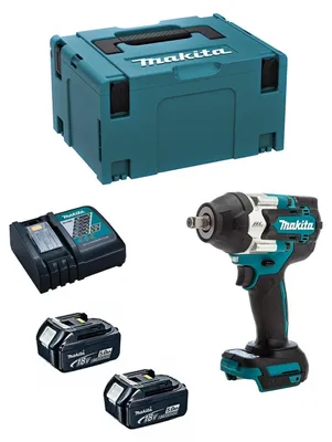 Imagen del producto de Llave de Impacto MAKITA DTW700RTJ (2 x 5,0 Ah + DC18RC + MAKPAC 3)