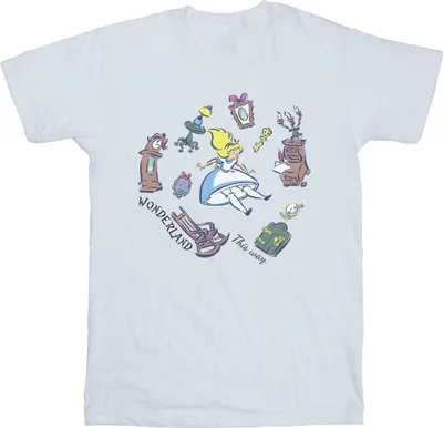 Produktbild von Disney - "Alice in Wonderland" T-Shirt für Herren BI10349 (5XL) (Weiß)