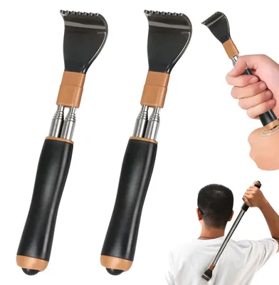 Produktbild von Set aus 2 teleskopischen Rückenkratzern mit Massagebällen