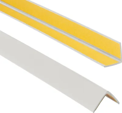 Produktbild von ProfiPVC Winkelprofil selbstklebend PVC 25x25mm 1,50 m Kunststoffwinkel Kantenschutz, Hellgrau
