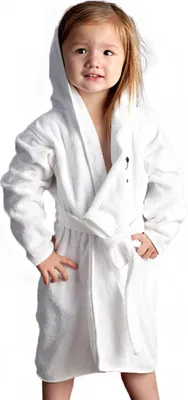 Produktbild von grace grand spa Bademantel mit niedlicher Motiv-Stickerei Weiß 122/128