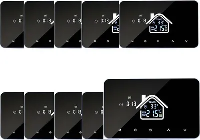 Zdjęcie produktu dla 10X Cyfrowy termostat pokojowy LCD Inteligentny termostat do ogrzewania wodnego Ogrzewanie podłogowe Tygodniowy programowalny termostat ścienny Regulator temperatury do domu, szkoły, biura, hotelu