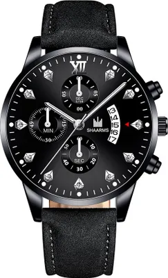 Produktbild von Quido Uhr Schwarz – Stilvolle Herrenuhr für jeden Anlass KP14267