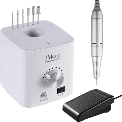 Image de JCMaster Fraise à ongles professionnelle 30 000 tr/min Lime à ongles électrique améliorée pour les soins des ongles, appareil de manucure pédicure puissant pour enlever le vernis à ongles/les ongles/les cuticules