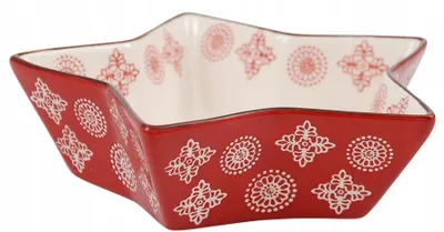 Obrázek produktu pro Styldekor Vánoční podnos Hvězda červený 20x20 cm