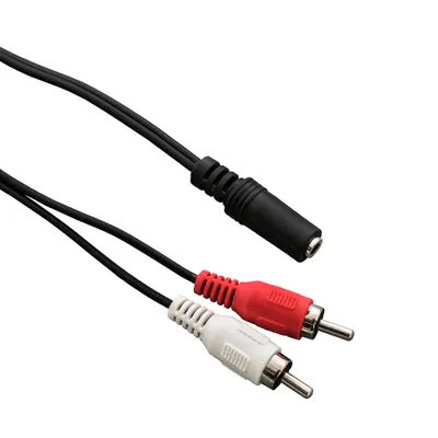 Obrázok produktu pre Kábel Mini Jack F - 2xRCA, 0,2m 72418