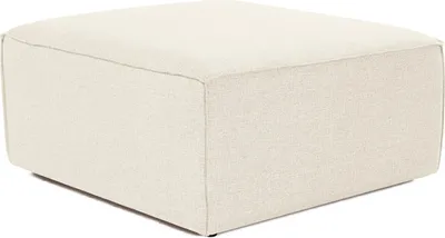 Produktbild von Hanah Home, Fora - Ecru, Sitzpuff, 100 % Hainbuche, Ekru, 85 x 85 x 43 cm