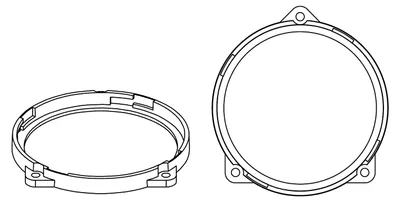 Image de Helix CFMK100 JLR.1 Anneaux pour haut-parleurs