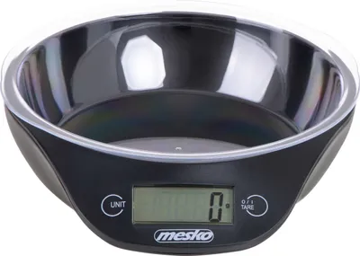 Image de Mesko Home MS 3164 Balance de cuisine électronique ronde de comptoir noir