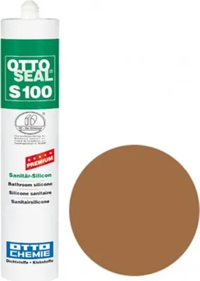 Produktbild von OTTOSEAL S100 Premium-Sanitär-Silikon 300ml C15 mittelbraun