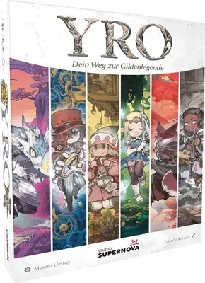 The image shows the front of a board game box with colorful illustrations of characters.