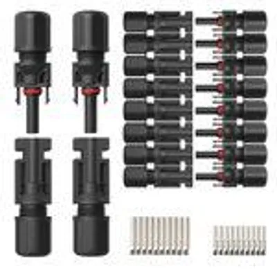 Produktbild von Solarstecker für Solarkabel Solar PV Stecker Kupplung Buchse 1500V/40A 4mm² 6mm²Typ:20-Paar