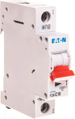 Produktbild von Eaton LS-Schalter 10kA C 10A/1pol 1TE Eaton PLSM-C10-MW, 1 Stk.