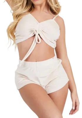 Produktbild von Brave Soul - Loungewear Set für Damen, V-Ausschnitt, Ärmellos GT56685 (36 DE) (Steinfarben)