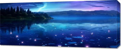 Zdjęcie produktu dla Obraz 100x40cm Szepty Świetlików