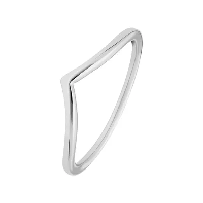 Produktbild von Lucardi - Damen - Ring mit Plattierung - 925 Silber - Keine Stein - Silberfarbig- 17/53 mm -