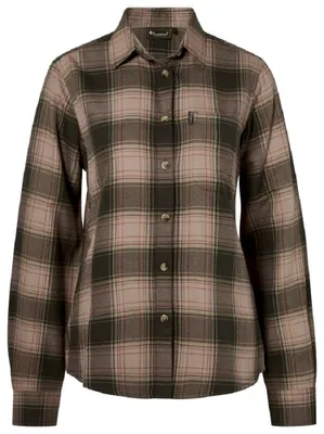 Produktbild von Pinewood 3370 Finnveden Forest Flanell Damenbluse Olive/D.Green (151) XS
