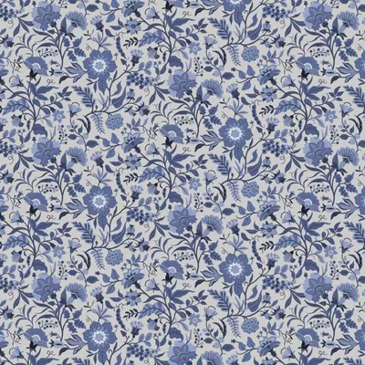 Imagen del producto de ESTAhome fotomural diseño floral azul oscuro 2.5 x 2.79 m