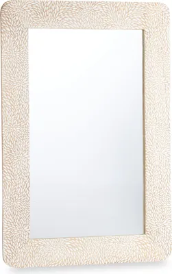 Zdjęcie produktu dla Lustro ścienne w drewnianej ramie mango LINES&CURVES, 60 x 90 cm