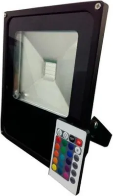 Image de Projecteur LED RGB 10W Extérieur IP66 Plat NOIR