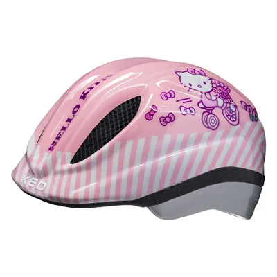 Produktbild von KED Meggy II Originals | Kinder Fahrradhelm Insektenschutznetz Integriertes LED-Rücklicht maxSHELL Technologie, hello kitty52-58 (M)