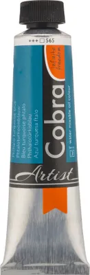 Image de Cobra Artist peinture à l'huile mélangeable à l'eau en tube 40 ml ftalo bleu turquoise 565