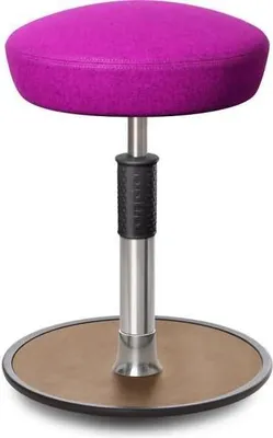 Produktbild von Sitz- Stehhocker Free Regular Hutsitz kvadrat Divina Mel. Pink Chrom /Natur.