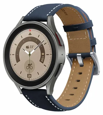 Image de Pour Samsung Galaxy Watch 6 5 4 Normal Pro Classic toutes les tailles Bracelet en cuir synthétique