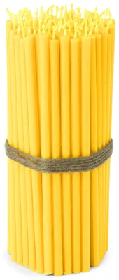 100 Staafkaarsen Gelb, tropffrei, 16 cm, Paraffinwachs