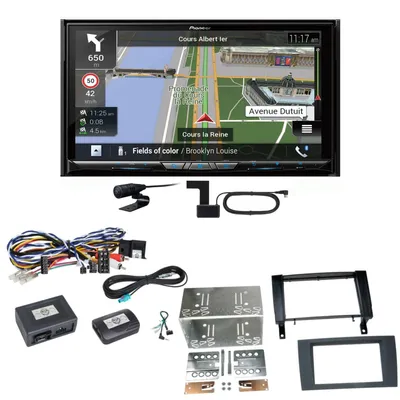Produktbild von Pioneer AVIC-Z930DAB Navigation Bluetooth USB Einbauset für Mercedes SLK R171