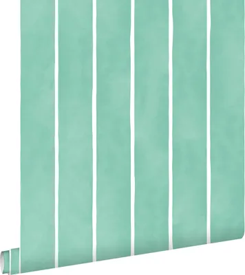 Zdjęcie produktu dla ESTAhome Tapeta paski zielonymIbiałym 50 x 900 cm