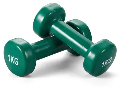 Produktbild von Vinyl Kurzhanteln 1 kg 2er-Set für Krafttraining, Fitness und Reha, KI-generiertes Bild