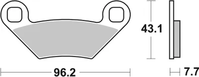 Produktbild von Bremsbelag SBS 899RSI (Satz pro Scheibe) Offroad Racing Sinter