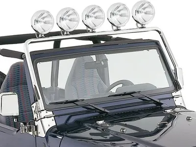 Zdjęcie produktu dla Wspornik lampy ze stali nierdzewnej Light Bar z certyfikatem Jeep CJ Wrangler YJ 76-95