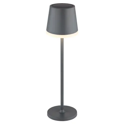 Produktbild von LED Solarleuchte, Tischlampe anthrazit, H 41 cm
