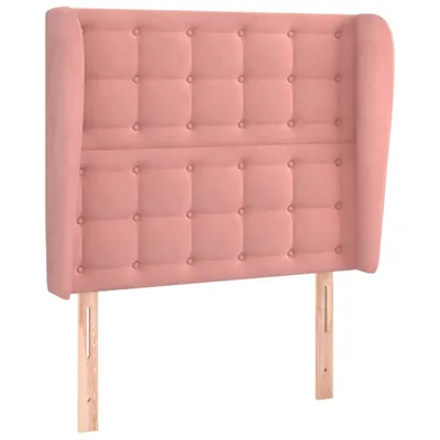 Immagine prodotto di vidaXL Testiera con orecchie Rosa 103x23x118/128 cm Velluto