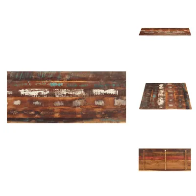 Productafbeelding van vidaXL Tafelblad, rechthoekig, 60x140 cm, 15-16 mm, massief gerecycled hout - Tafelbladen