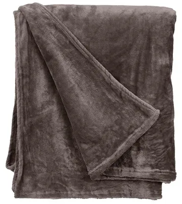 Immagine prodotto di Uniqoos® Giftdecor, coperta in pile XL, 180 x 220 cm, grigio scuro, poliestere, morbida e soffice, coperta extra grande