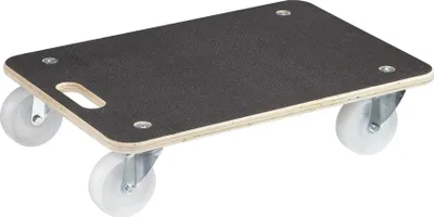 Zdjęcie produktu dla WAGNER Transporthilfe Multiplex MAXIGRIP 18 mm – 59 x 39 x 13,5 cm, uchwyt do przenoszenia, kółka Ø 100 mm, nośność 400 kg – 20161401