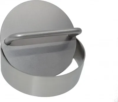 Produktbild von OXNFEIA® Burgerpresse aus Edelstahl 2-teiliges Set Pattypresse, Hackfleischpresse, Grillzubehör, BBQ, nachhaltig, spülmaschinenfest
