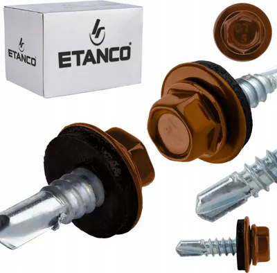 Produktbild von ETANCO GT5 Bohrschrauben Metall - Metall 5,5 x 19 mm RAL 8004 250 Stk.